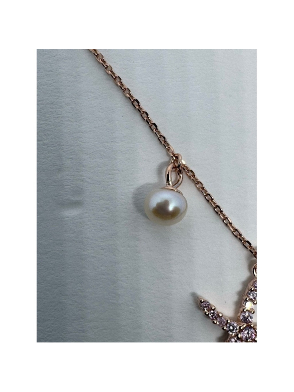 Sterling Silver Starfish Pearl & Seashell Charm Necklace | Beach Coastal Jew - Picture 5 of 6